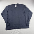 Vintage Gap Long Sleeve T-Shirt Mens M Black Crewneck 90s Blank Made in USA NEW