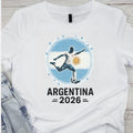 Argentina 2026 World Soccer TShirt Futbol Shirt Flag Tee Gildan Unisex