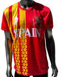 New Spain Futbol Soccer Team Men’s T-Shirt Red Fast Action Brand Sz Large L