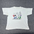 Vintage 1991 Soccer Five Nations Championship CARICATURE T-Shirt XL RARE MENS