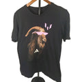 Adidas Goat Messi Shirt Men’s M Inter Miami Theme Black Soccer The Goat Graphic
