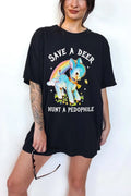 Save A Deer Hunt A Pedophile Graphic Tee- Unisex Graphic Tee