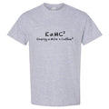 E=mc2 Energy Milk Coffee Funny T-Shirt Sport Grey Tee Tops Mens