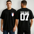Personalized Team France T-Shirt Custom Name Number Soccer Supporters Fans Top