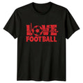 Love Football T-Shirt Soccer Heartbeat Football Gift For Him And Her