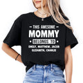 Custom Mommy T-shirt with Kids Names Personalized Mom Gifts  Mothers Day shirts
