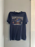 Vancouver Canada Vintage Tshirt Size Large Navy Made In Canada
