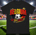 Belgium Go Red Devils T-Shirt, Go Red Devils Tee Shirt, Retro Football T Shirt