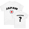 Japan football T Shirt, Personalised Japan football Tee,Custom Name & Number Top