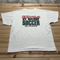 Vintage 90s Aggressive By Nature Soccer By Choice Aussie T Shirt Size Large