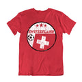 SWITZERLAND Football T-Shirt 2026 Retro Circle, Adults Kids Or Baby, World Cup