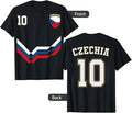 Czechia Soccer Tee, Czechia Number 10 Soccer Czech Soccer 2026 Shirt