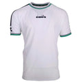 diadora Icon Tennis Crew Neck Short Sleeve Athletic T-Shirt Mens White Casual To