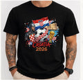 Croatia 2026 World Cup Shirt Soccer T Shirt Croatian Flag Football Tee Futbol