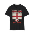 England Flag Football Soccer T-Shirt | Nations Heritage Collection | Vintage