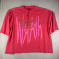 Wrath Boy Shirt Mens L Red Boxy Skull Graphic Dont Get Mad Streetwear Tee