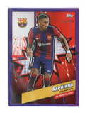 Topps FC Barcelona Fan Set 2023 PURPLE REFRACTOR BARH-5 HEROES Raphinha #144/299