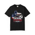 Texas Soccer 2026 T-Shirt | Texas Map Flag Soccer Ball Match Day Gift Tee