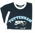 Men's Tottenham Football Boot Cotton Navy Short Sleeve T-Shirt S/M M/L L/XL XXL