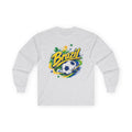 Brazil Soccer Long Sleeve Shirt Brazilian Football Fan Graphic Tee