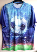 SHORT SLEEVES NEW T-SHIRT FOOTBALL SUPPORTERS FANS BREATHABLE POLYESTER SIZE 2XL