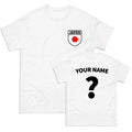 Japan Badge football T Shirt, Personalised football Tee,Custom Name & Number Top