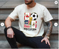 World Cup 2026 Soccer Host Cities T_Shirt USA, Canada, Mexico Soccer Fan Tee