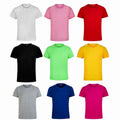 Unisex Cotton Round Neck Blank Short-Sleeved T-shirt Sports Daily Wear Clothing