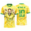 Brazil World Cup Football T-Shirts 2026 Neymar Tees Polyester Breathable