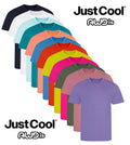 Just Cool Plain Polyester Breathable Wicking Athletic Sports Tee T-Shirt Tshirt