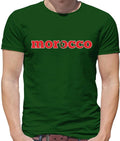 Morocco Country Flag - Mens T-Shirt - Football World Cup Moroccan Soccer