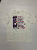 Vintage 1994 World Cup USA94 T-Shirt Soccer Graphic White Tee Made in USA