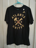 Adidas Atlanta United Black Short Sleeve T-Shirt Mens Size M MLS Soccer Club B3