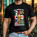 Football Tournament 2026 T-Shirt Trophy & Jaguar Canada USA Mexico Fans Gift Top