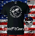 t shirt,Bone Frog,Never Forgive,Molon Labe,Patriot,Military,Militia,Seal Team