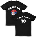Personalised Your Name & Number Serbia Football Soccer Mens T-Shirts Top #TA-195