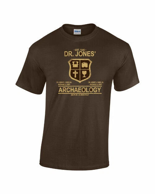 Dr. Jones Archaeology funny 80s movie costume Indiana retro T-SHIRT
