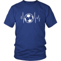 Soccer Player Heartbeat Unisex T-Shirt