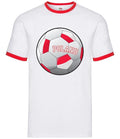 Country Football Poland - Mens Ringer - Polish Team Fan Soccer Footie