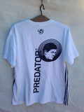 Vintage Adidas Predator Zinedine Zidane Shirt Mens Large White Soccer 3-Strip