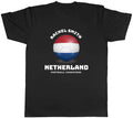 Personalised Netherlands Football Supporters Fan Mens T-Shirt Tee Gift Top