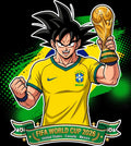 brazil   World Cup Football DTF Iron On Heat Transfer Unisex Soccer T shirt