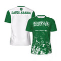 Saudi Arabia 3D Printed Football T-Shirt Breathable World Cup 2026