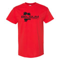 Belgium Football Strike - Soccer Sports Short Sleeve T-Shirt - Red