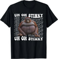 Uh Oh Stinky Poop Meme Funny Monkey Le Design Unisex T-Shirt