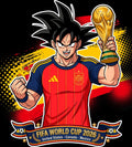 Spain World Cup Football DTF Iron On Heat Transfer Unisex Soccer T shirt