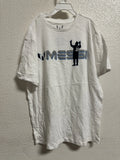 💝 MESSI Graphic T-Shirt Boys XL White Short Sleeve Crew Neck Soccer Football