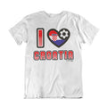 I LOVE CROATIA Football T-Shirt, Adults Kids Or Baby, World Cup 2026