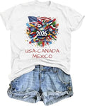 AMWIPE Soccer Cup 2026 Shirt for Women USA Football Match Jersey T-Shirts
