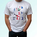 Costa Rica football flag white t shirt soccer camiseta tee gift top all sizes
